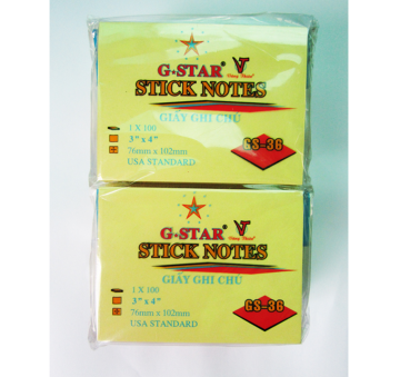 G-Star notes 3 x 4