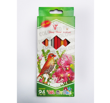 Plastic Color Pencil - CP1 - 24 Color (Long)