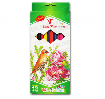 Plastic Color Pencil - CP1 - 12 Color (Long)