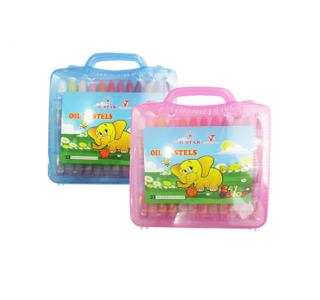 Oil Pastel - 24 Colors - Plastic Case