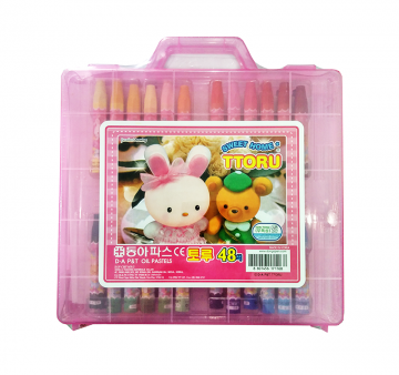 Oil Pastel - Ttoru - 48 Color Plastic Case